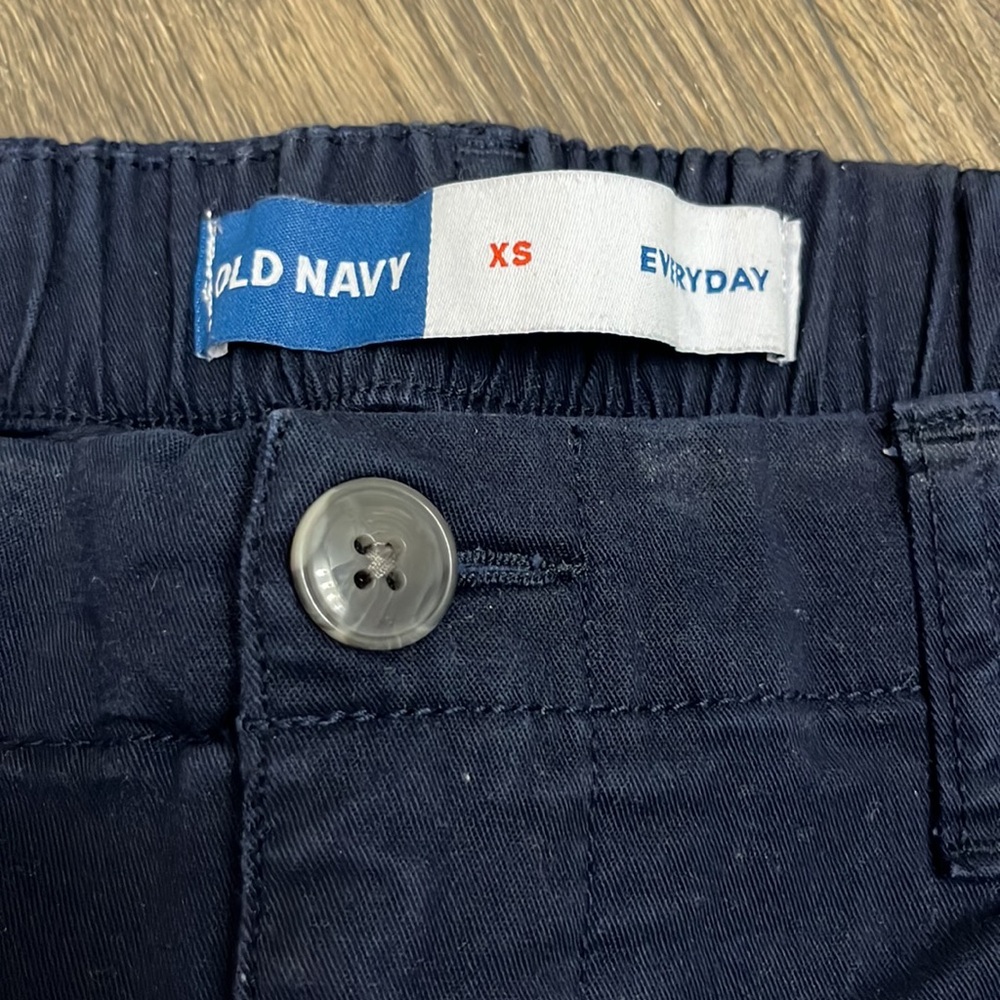 XS Navy Chino Shorts with Elastic Waist - Picture 4 of 4